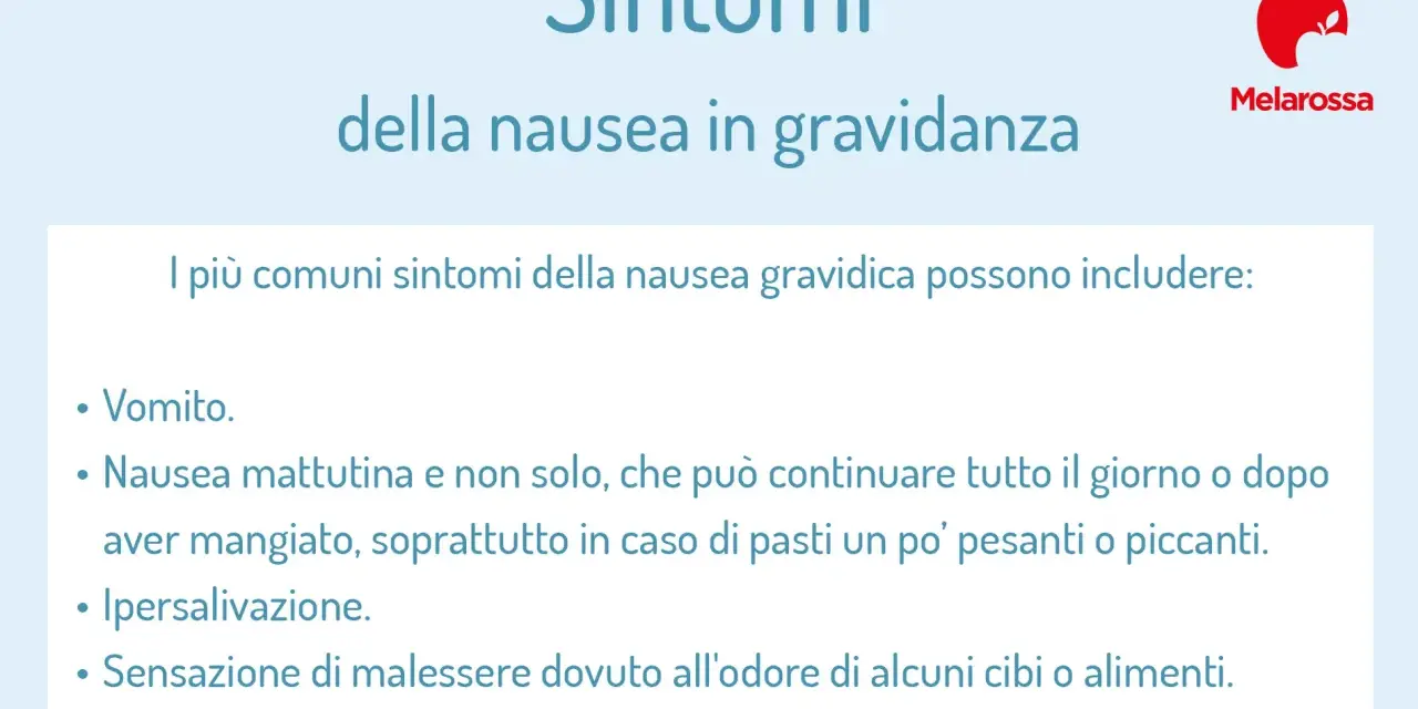 Sintomi della nausea in gravidanza: vomito, nausea mattutina e non solo, ipersalivazione e malessere da odori.