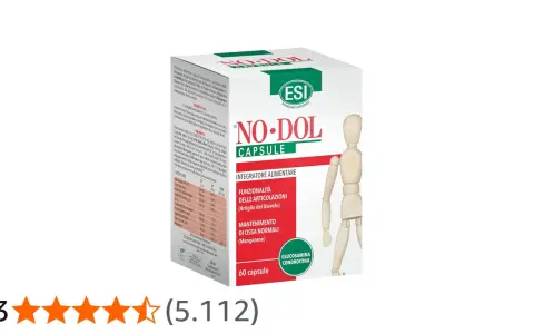Integratore alimentare NO-DOL CAPSULE: per la funzionalità delle articolazioni e il mantenimento di ossa normali, grazie all'Artiglio del Diavolo e al Manganese.