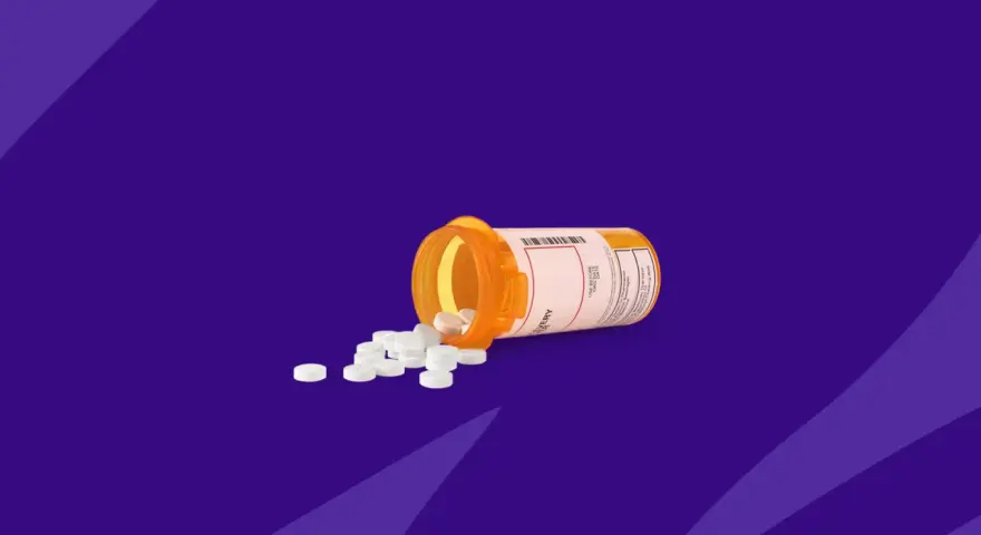 Flacone arancione rovesciato con pillole bianche sparse. Etichetta leggibile: Lasix 25 mg.